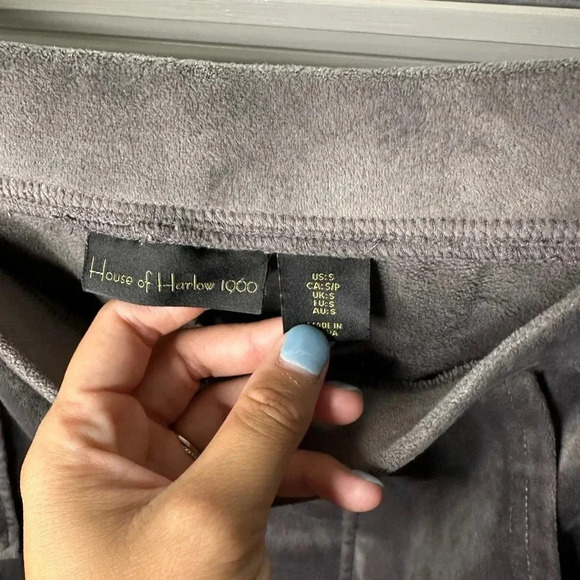 House of Harlow 1960 velvet joggers with pockets size women’s small - Picture 3 of 3